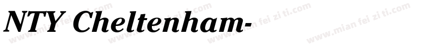 NTY Cheltenham字体转换